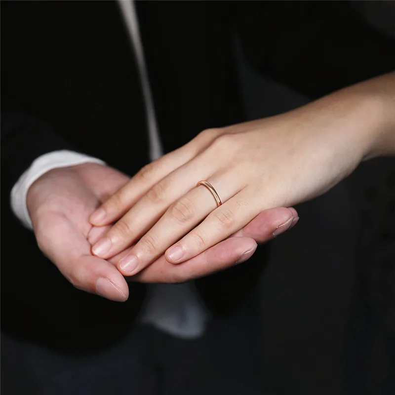 2mm Women Ring Thin Tungsten Carbide Ring Gold Colors Rose Gold/Silver Color Polished Classic Female Wedding Band Simple gold color rings gold color ring finger ring tungsten ring wedding rings wedding ring