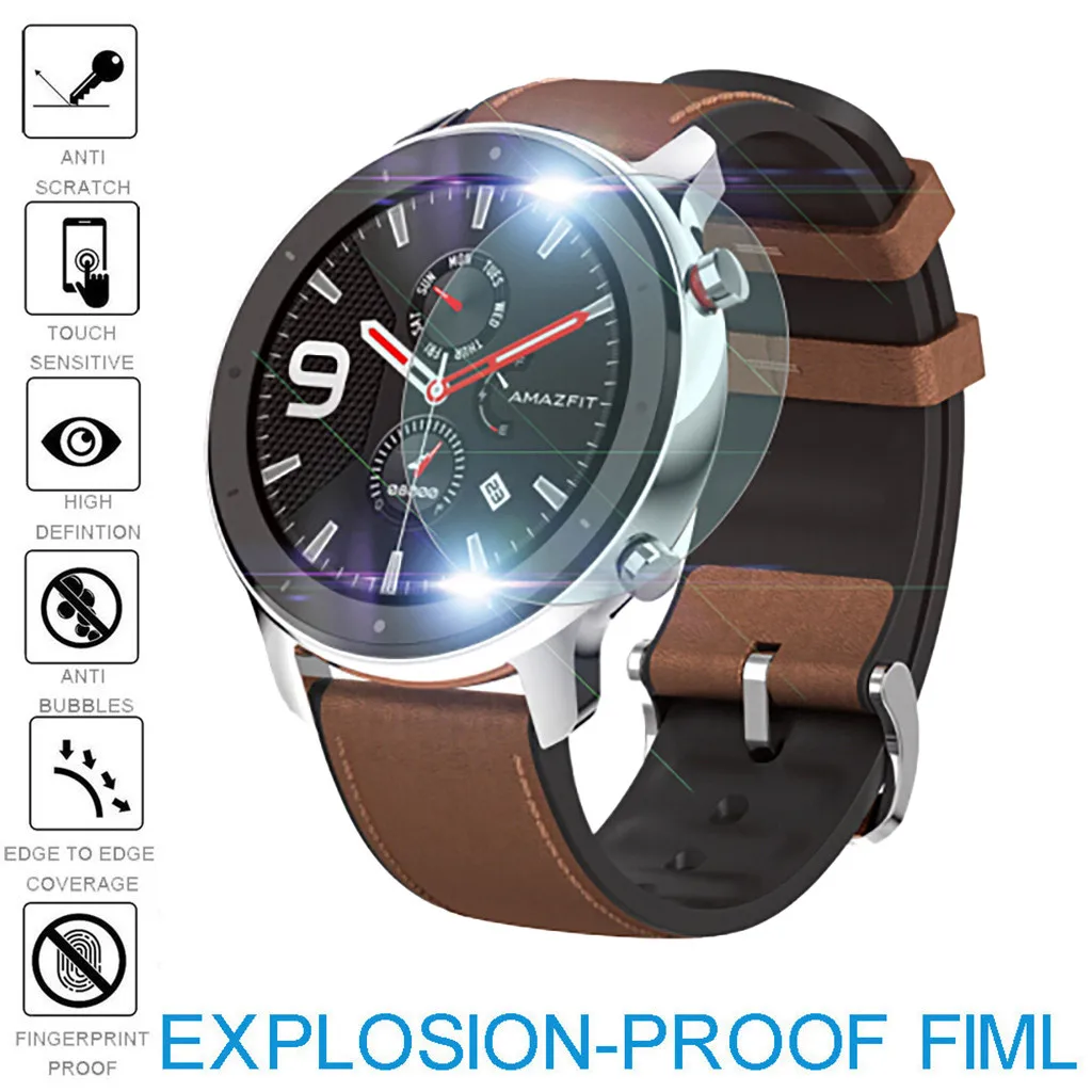 

3Pack Explosion-proof TPU Screen Protector Film For AMAZFIT GTR Smart Watch 47mm