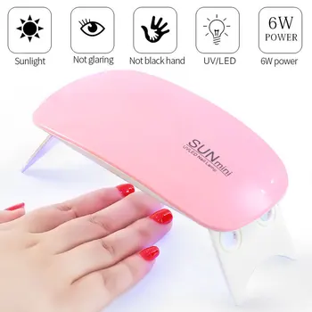 

Manicure USB Mouse Shape Mini Light Treatment Device Dryer LED Portable Nail Heating Lamp LED Lamp 6W