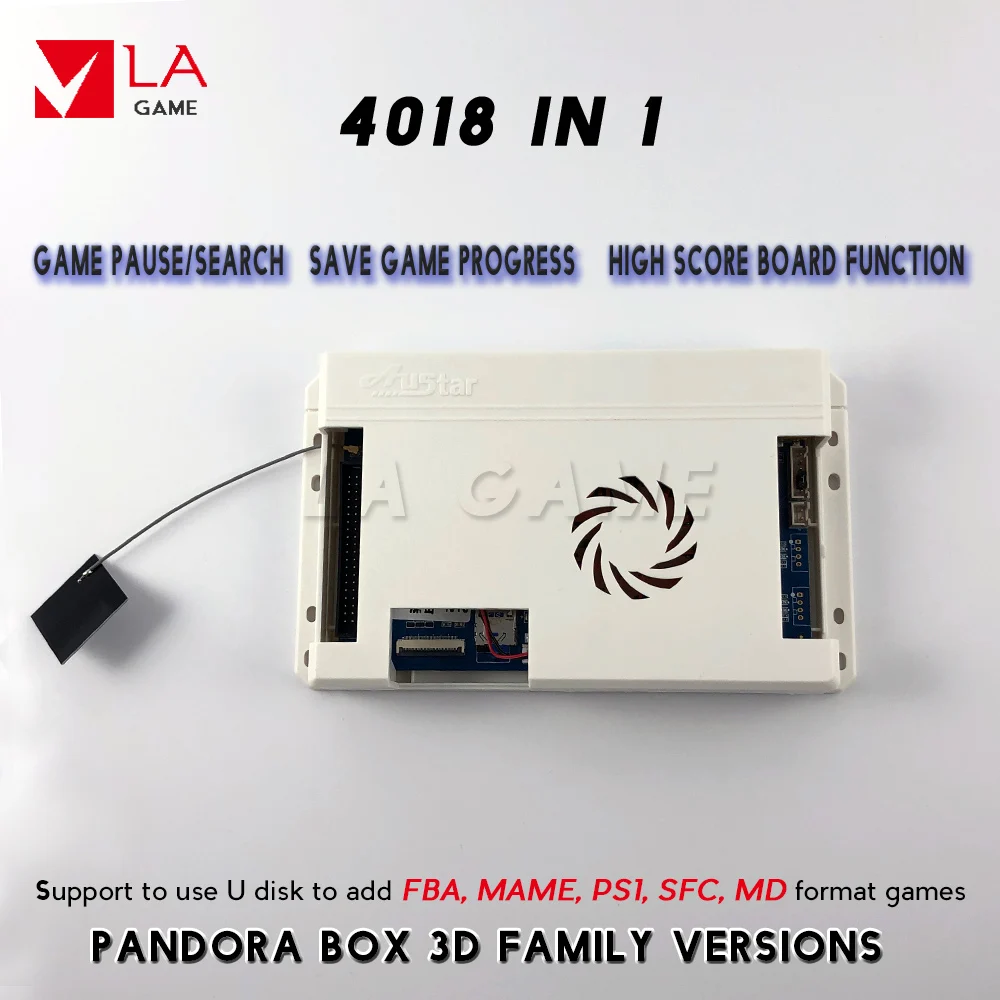 Pandora box 3d wifi Загрузка игры аркадная игровая машина комплект pandora 4018 в 1 HD 720P VGA HDMI