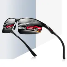 Модные солнцезащитные очки, мужские, алюминий, магний, квадратные, поляризационные, солнцезащитные очки, фотохромные, хамелеон, водительские, полароид очки