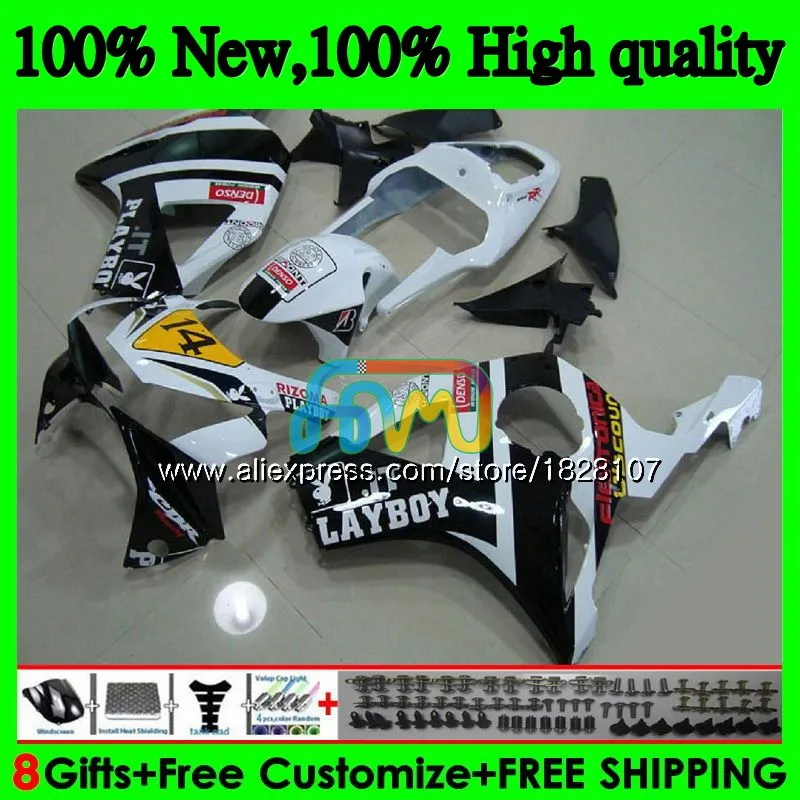 Корпус для HONDA CBR 954RR 900RR 900 954 RR 02 03 106BS.31 CBR900 CBR954 черный белый CBR954RR CBR900RR 2002 2003