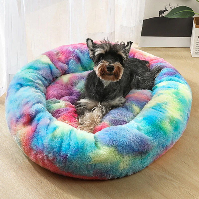 Dog Bed Long Plush Dounts Beds Calming Bed Hondenmand Pet Kennel Super Soft Fluffy for Large Dog / Cat House Dog Basket Pet Bed Dog Bed Long Plush Dounts Beds Calming Bed Hondenmand Pet Kennel Super Soft Fluffy for Large Dog / Cat House Dog Basket Pet Bed