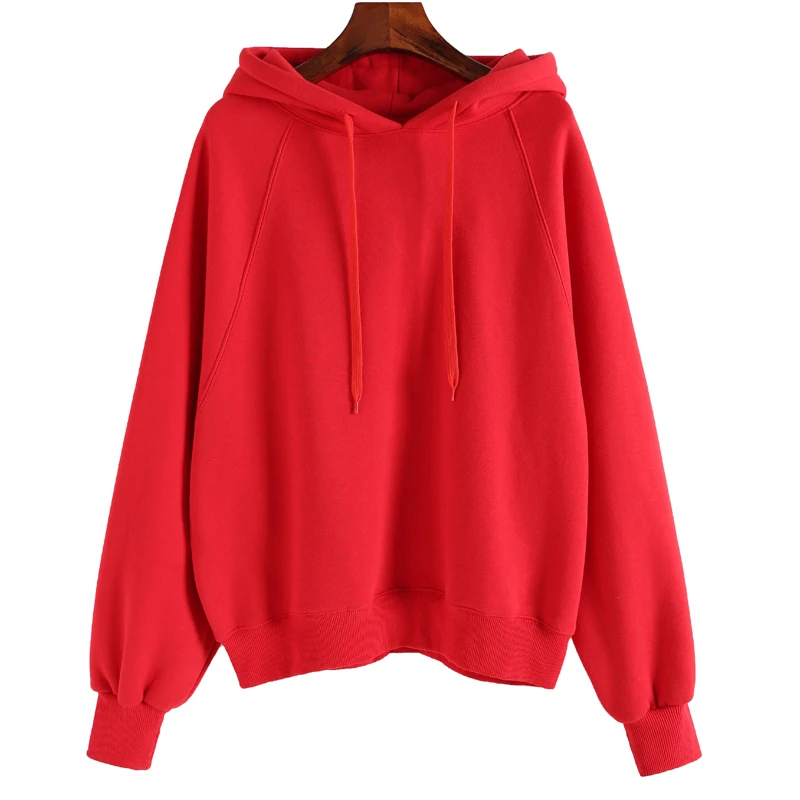 S-xl 2019 Новое поступление осенне-зимние женские однотонные Бархатные толстовки с
