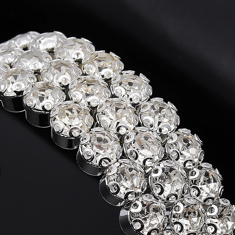 Роскошный браслет с несколькими рядами кристаллов, регулируемый браслет для женщин, золотой, серебряный цвет, свадебные браслеты и браслеты, ювелирные изделия, подарок