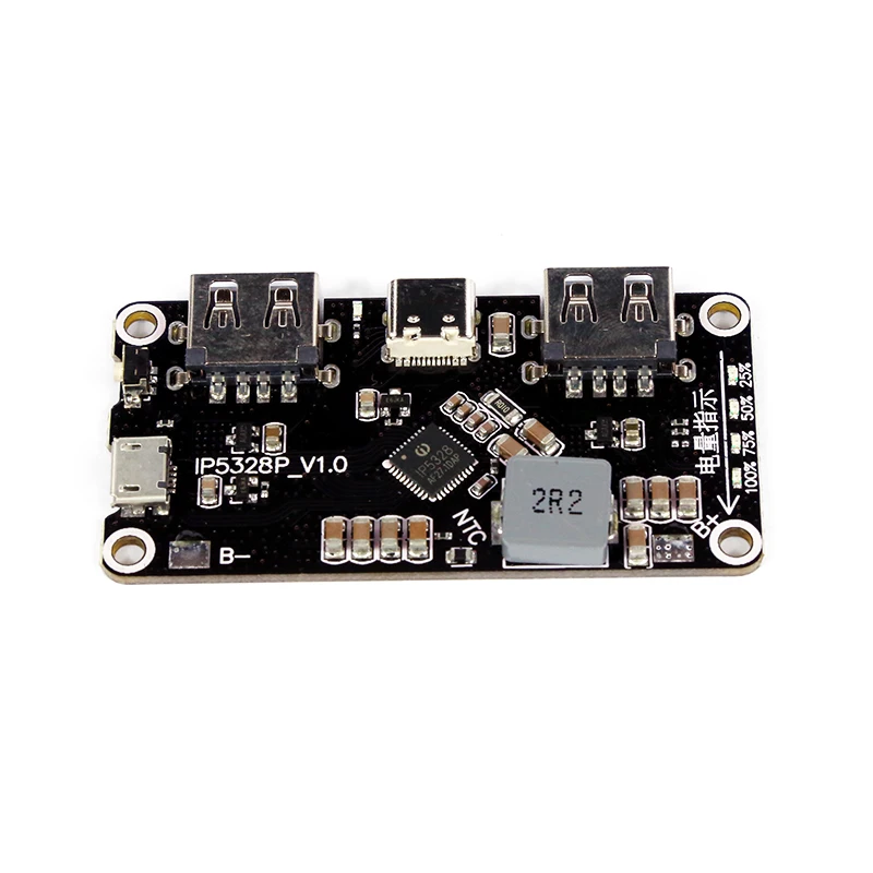 

Power supply charger pcb board two way fast charge module step up boost dual 18650 battery charger USB output for diy power bank