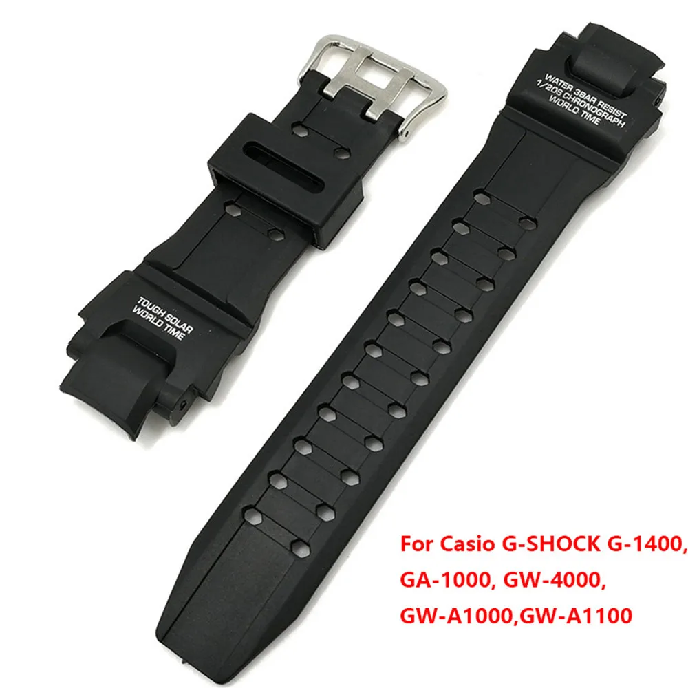 Silicone Watch Strap for Casio G Shock GA 1000 /1100 GW 4000 /A1100 G 1400  Men Sport Waterproof Wrist Band Bracelet Accessories|Watchbands| -  AliExpress