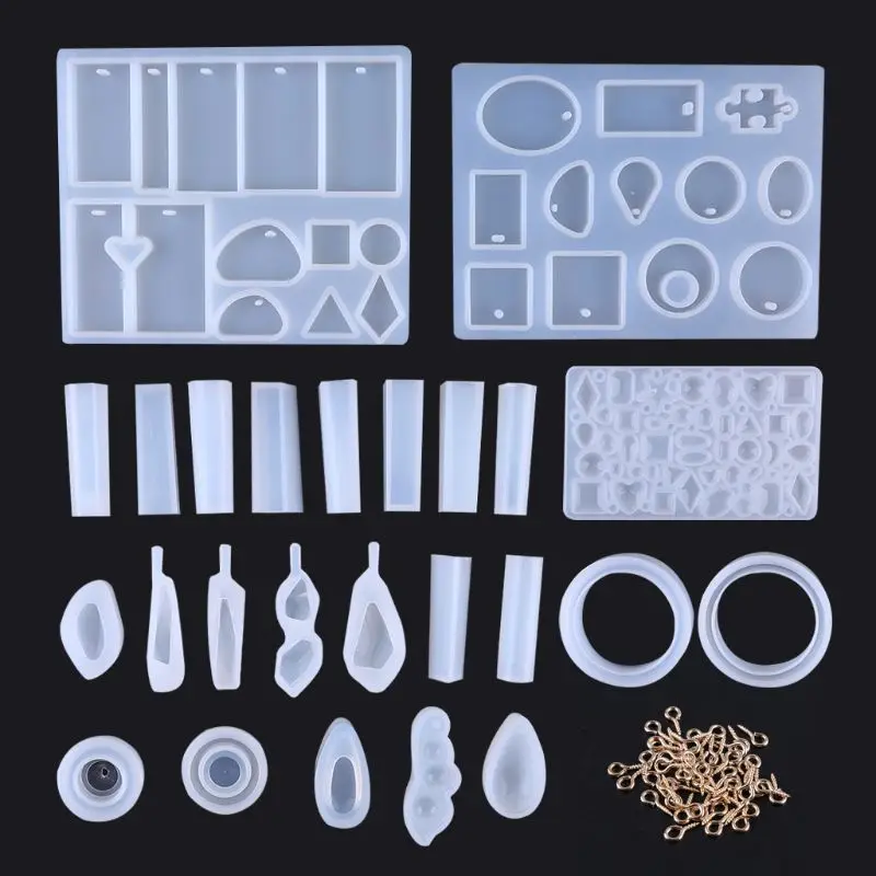 

Epoxy UV Resin Silicone Casting Mold Tools Set for DIY Pendant Jewelry Craft Making