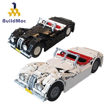

BuildMoc Technic RC Roadster Super Hypercar Classic Vintage car Model Kit Building Blocks Compatible Lepining Bricks Toys Gifts