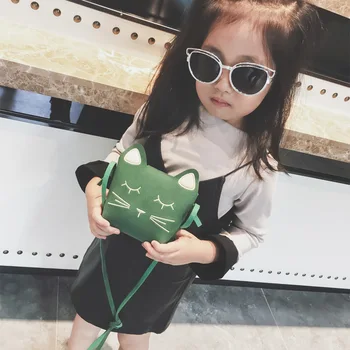 

Korean version of the children's 2020 spring and summer new cute princess messenger bag girl mini bag cat baby shoulder bag