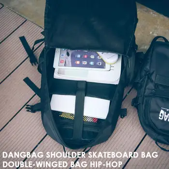 

Skateboard Bag Durable Portable M/L Oxford Cloth Black Roller HIP-HOP Folding Backpack Backpack Outdoors Hiking Sports Bag