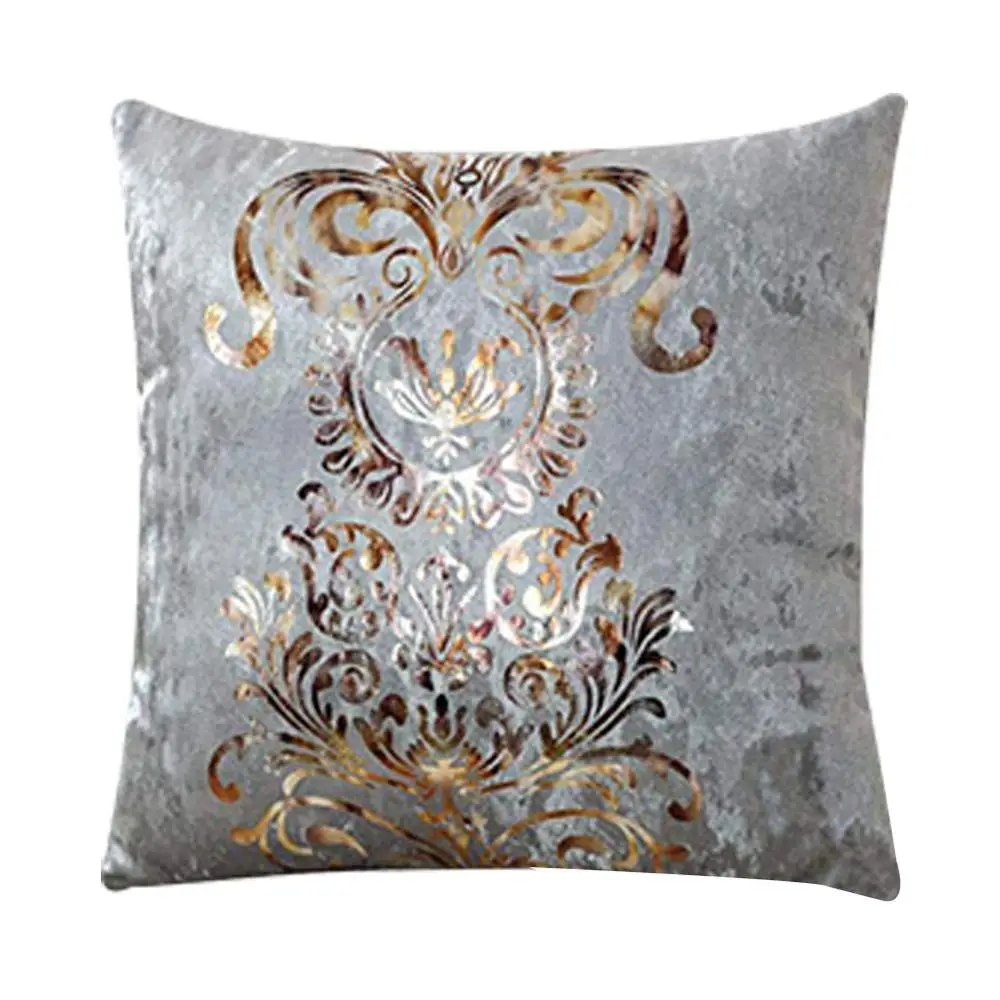 Meijuner Cushion Cover New Personality Bronzing flocking Pillowcase PlushThrow Pillowcase For Home Party Sofa Festival Decor