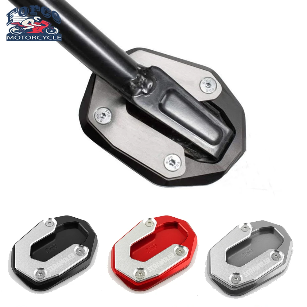 

Подставка для мотоцикла с ЧПУ для Ducati Scrambler 800, 2015, 2016, 2017, 2018, боковая удлинительная подставка для ног, поддерживающая пластина, подставка для увеличения