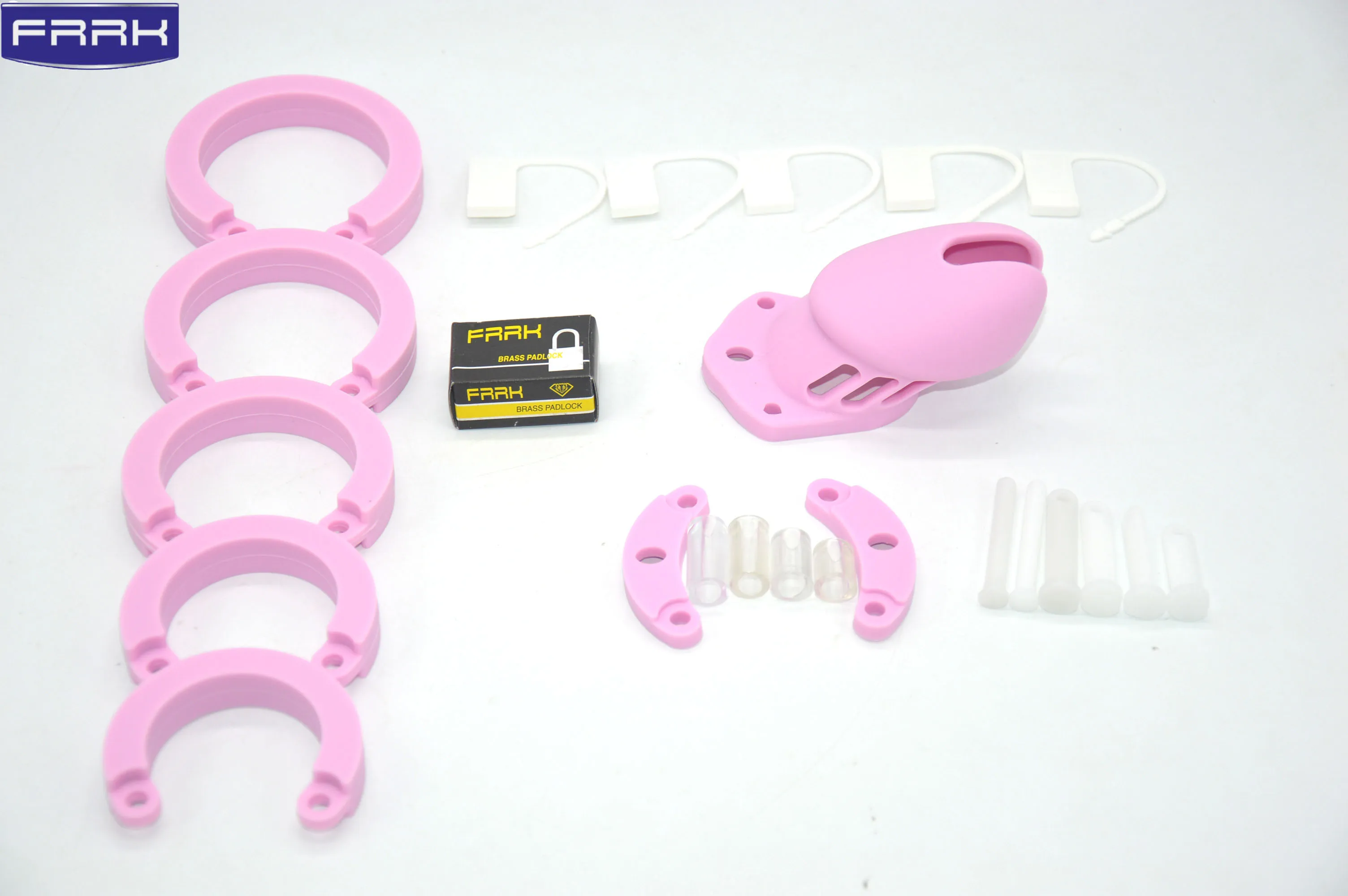 Tanie CB6000 różowy Sex zabawki materiał silikonowy mężczyzna Chastity Cock klatki Sexy dla mężczyzn blokada paska penisa z klatką Gay urządzenie Chastity Lock