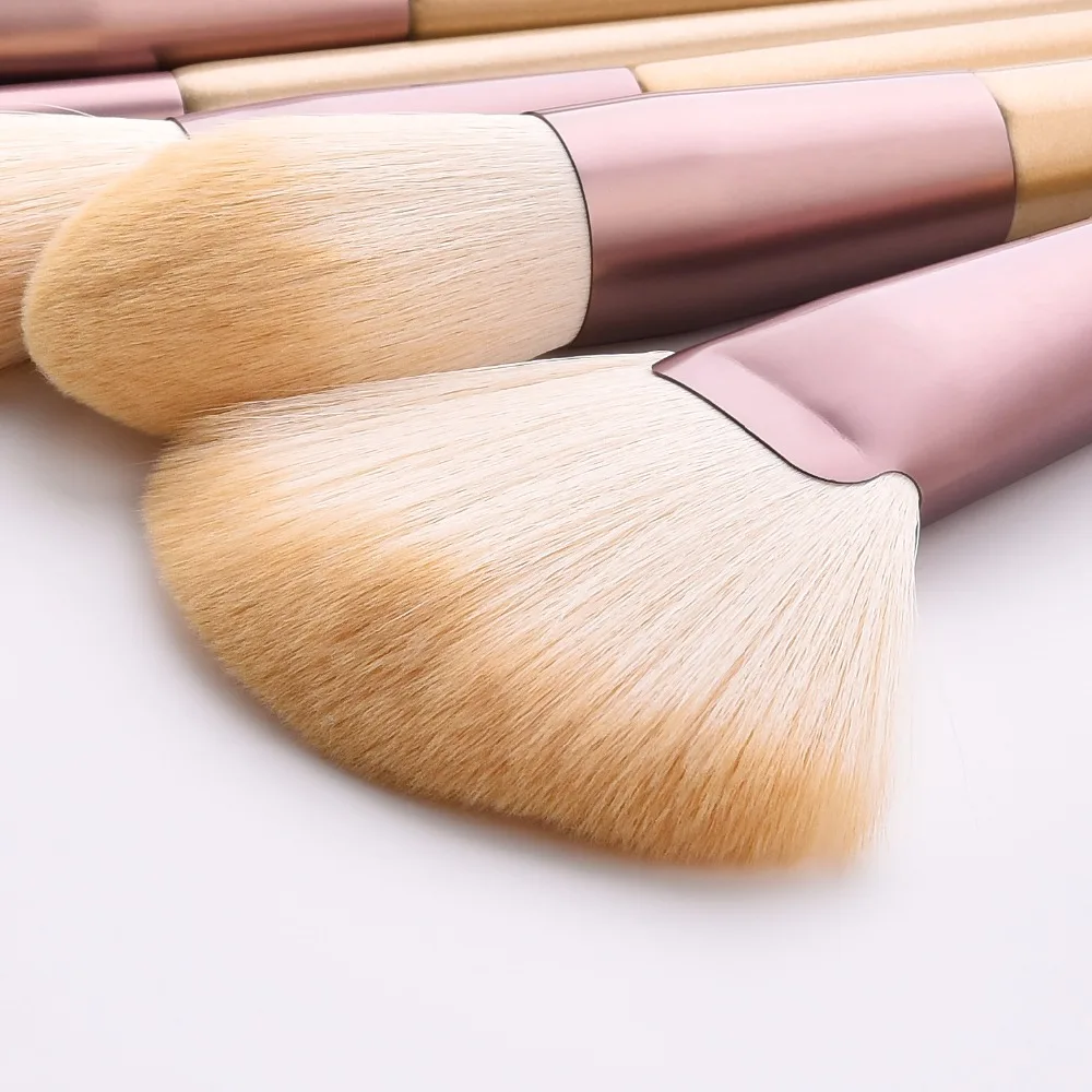 Popular Style 18 pcs Makeup Brush One Set Brushes Tools Kit Power Foundation Blush Eye Shadow Blending Fan Cosmetic