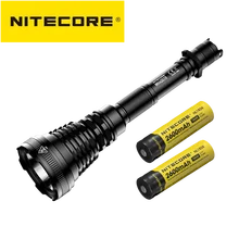 Nitecore mh40gtr lanterna 1200lms com 2x18650 bateria caça busca tocha ultra longo alcance 1004m tático recarregável