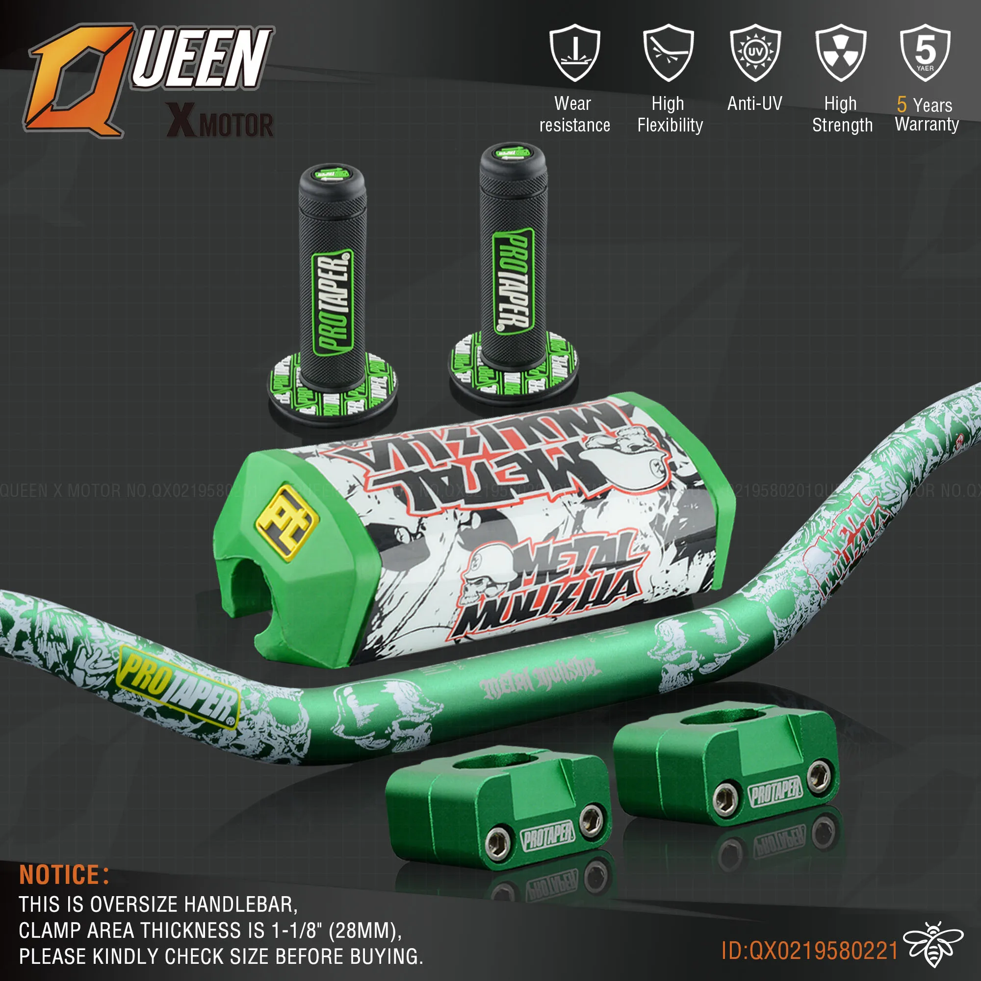 Руль для Pro Taper Pack Bar 1-1/" 6 дней Fatbar Колодки Ручки Pit Pro Racing Dirt Pit Bike мотоцикл с адаптер cnc