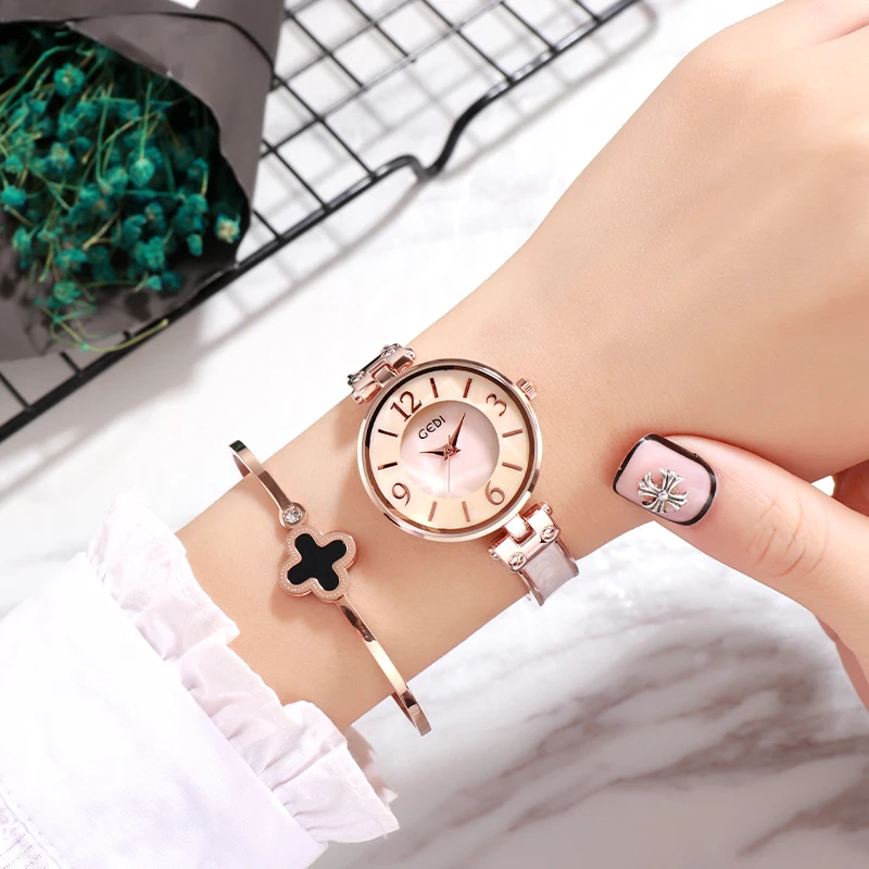 Relogio feminino GEDI модный браслет часы для женщин Лидирующий бренд женские кварцевые часы Элегантные кварцевые наручные часы для женщин reloj mujer