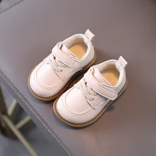 

Toddler Artificial Leather Shoes British Style Newborn Plus Cotton Warm Boy Shoes Autumn Winter Student Kids Shoes Baby Sneakers