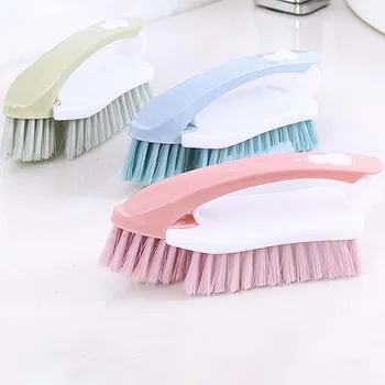 

Random Color Cleaning Brush Multi-function 2 in 1 Removable Kitchen Accessories Soft Hair PP/Nylon Washing Tools 1Pcs