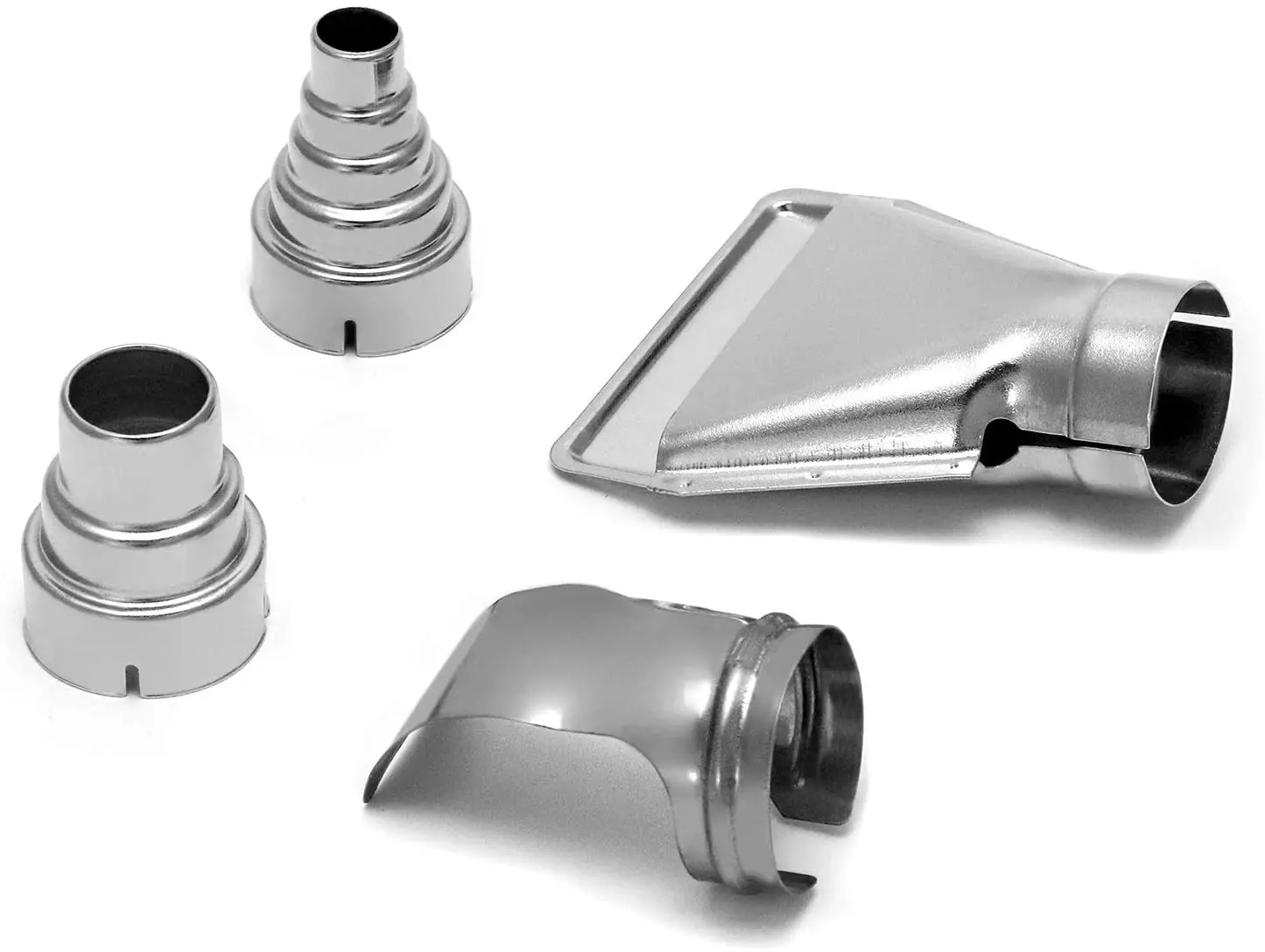 Heat gun nozzle hot air gun nozzles for building hair dryers spoon reflector scraper cone glass protection nozzle diameter 4pcs