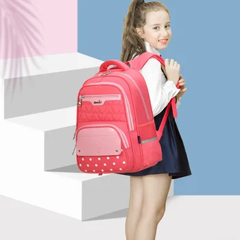 

Children School Bags For Girls High Quality Children Backpack In Primary School Backpacks schoolbag kids Mochila Infantil Zip