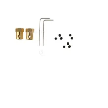 2 шт. медный вал двигателя постоянного тока муфта колеса автомобиля разъем Шестигранная муфта с креплением подходит 6 мм