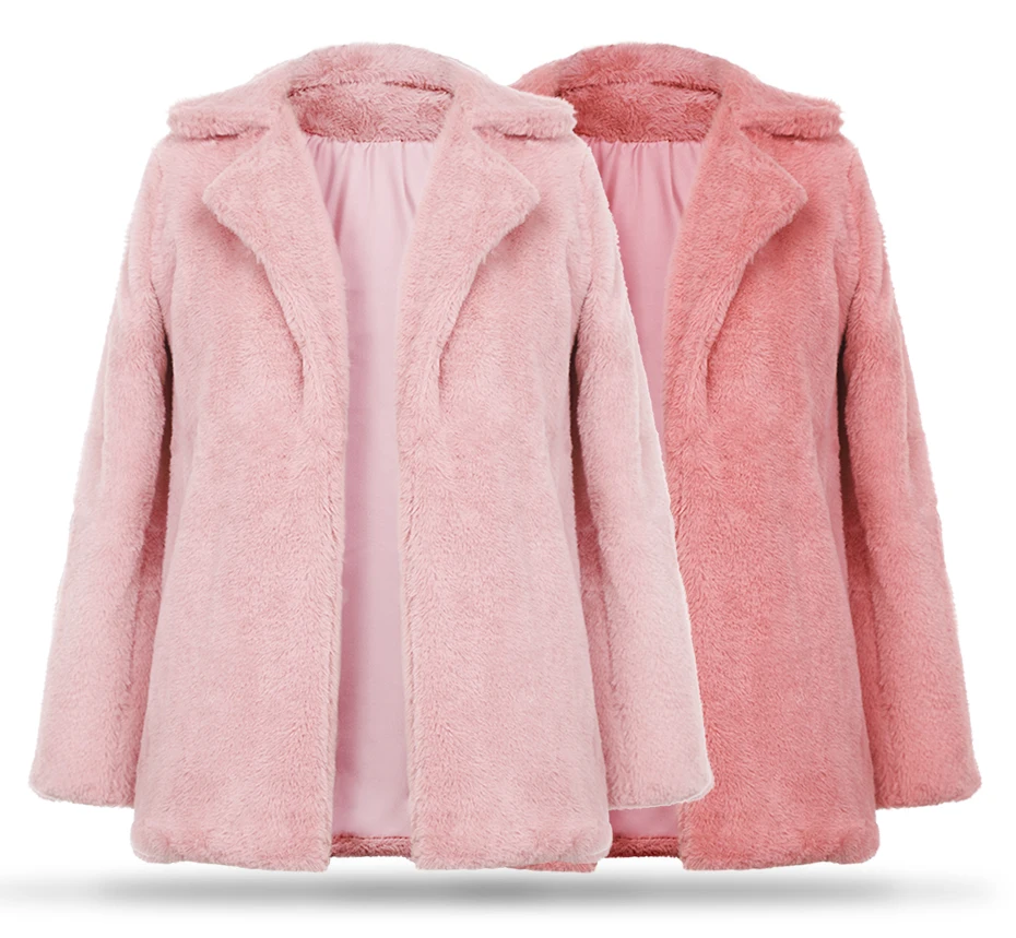 Goedkoop Vrouwen Mode Dames Stijlvolle Dikke Winter Casual Teddybeer Fleece Bont Pluizige Jas Jassen Jumper Uitloper Plus Size