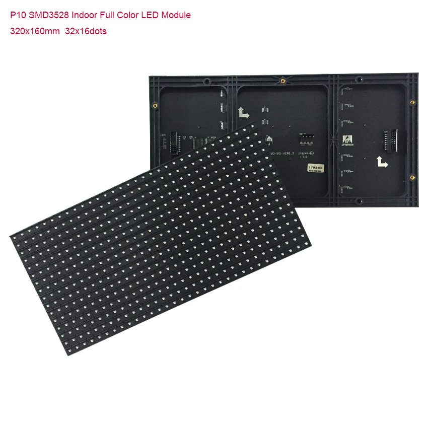 HD Крытый P10 SMD 320x160 мм полноцветный светодиодный модуль 32x16dots Светодиодная панель для рекламы, светодиодный экран