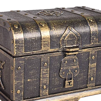 

Pirate Treasure Chest Decorative Treasure Chest Keepsake Jewelry Box Plastic Toy Treasure Boxes Party Decor Large Size Electropl