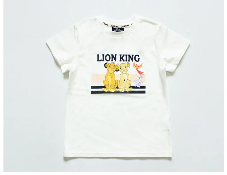Футболка с героями мультфильмов «disney Lion King»; модная летняя футболка с короткими рукавами для мальчиков