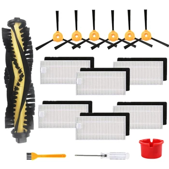 

Accessory Kit Compatible for Ecovacs Deebot N79S Deebot N79 Robotic Vacuum 16Pcs (1 Main Brush + 6 Filters + 6 Side Brushes+1 Br