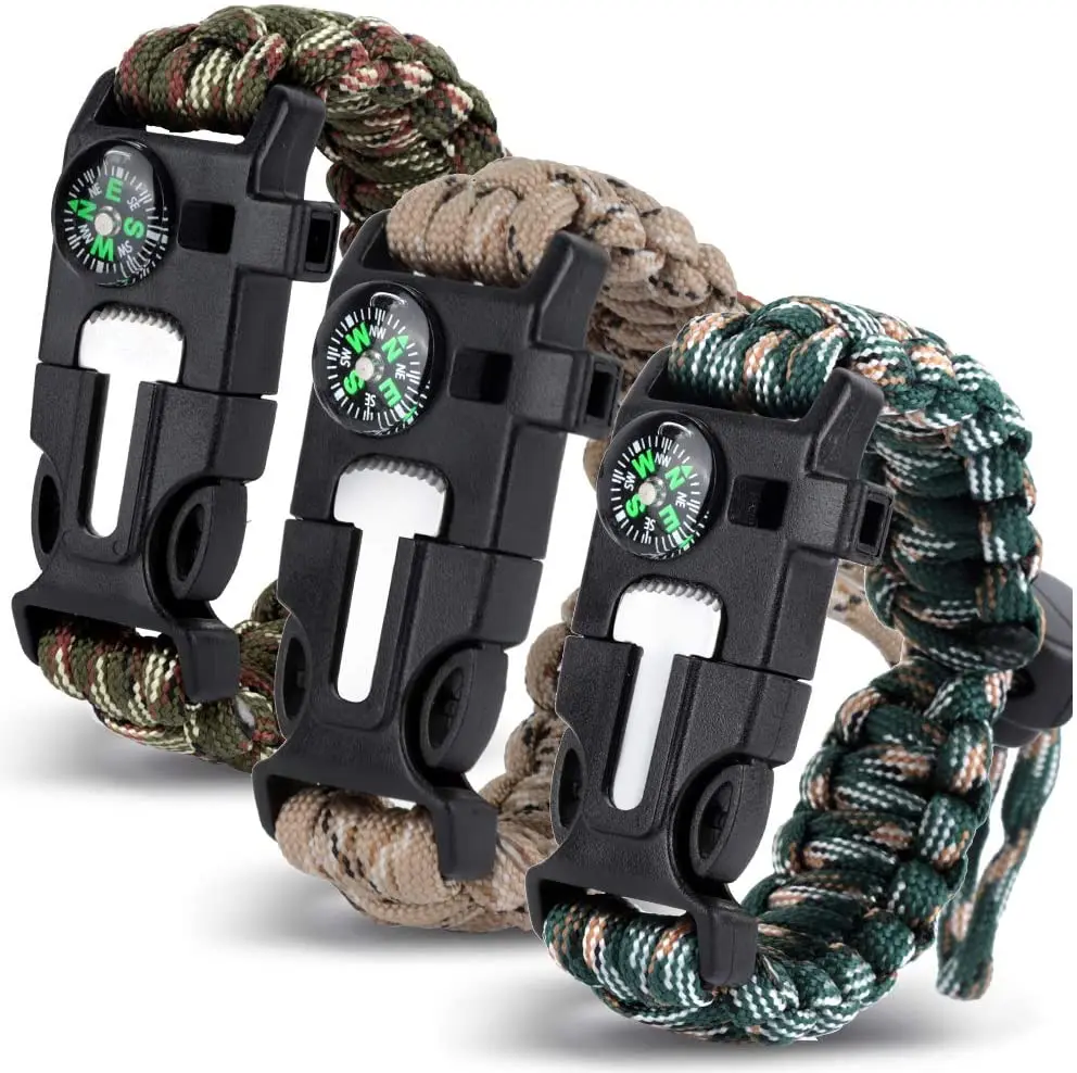 Bracelet Multifunctional Umbrella rope Wristband Adjustable Military