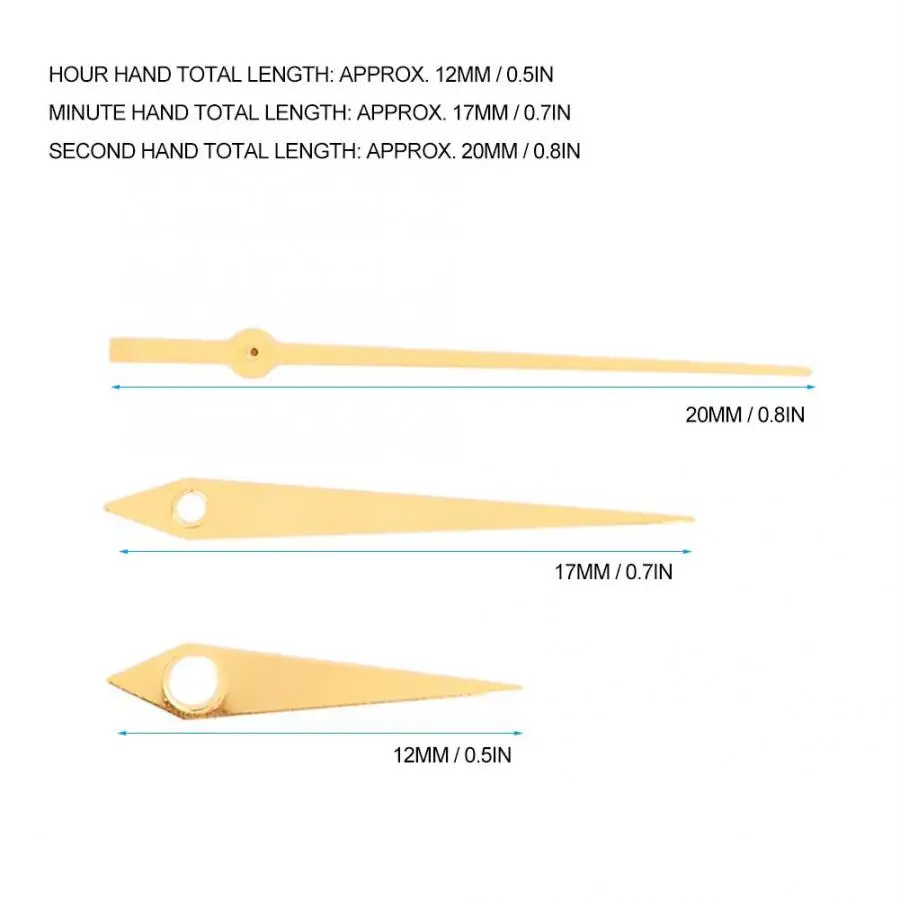 3pcs/set 8600 Watch Second Minute Hour Hands Watch Needles DIY Replacement Tools Kit Fit for 2824 Movement Watch Repair Accessor