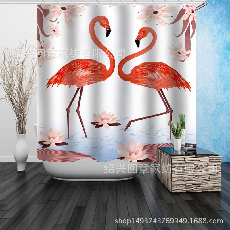 Waterfall Swan Digital Printing Waterproof Mould Proof C- Shaped Plastic Hooks Graphic Customization Pure tong kou yan Factory D