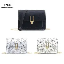 Женские сумки на плечо из искусственной кожи с геометрическим принтом, сумка-мессенджер в Корейском стиле