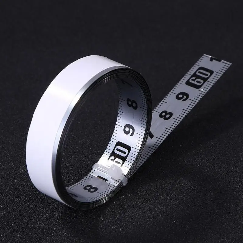 1m Self Adhesive Miter Saw Track Tape Measure Backing Metric Steel Ruler Tape Excellent High Viscosity Not Easy To Fall Off