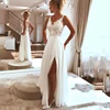 LORIE Beach Wedding Dress 2022 Side Split Top Lace Boho Bride Dress Sexy Appliques Wedding Gown Custom Made Vestidos de novia ► Photo 1/5