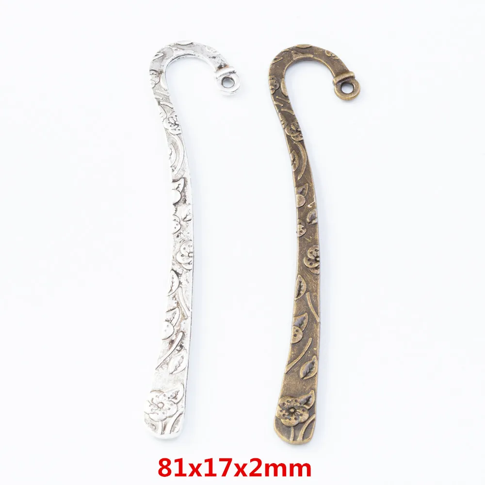 

15 pieces of retro metal zinc alloy Bookmark pendant for DIY handmade jewelry necklace making 7908