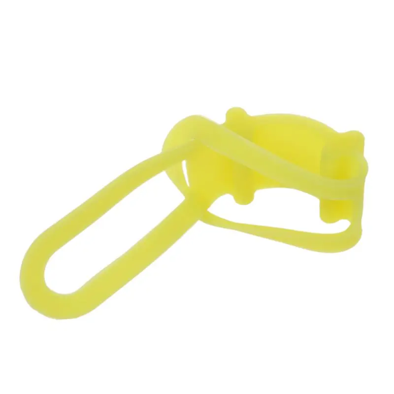 Brand New Cheap Silicone Bicycle Light Tie Strap/Fashion Portable Phone Torch Flashlight Holder Cycling Bandages(Yellow