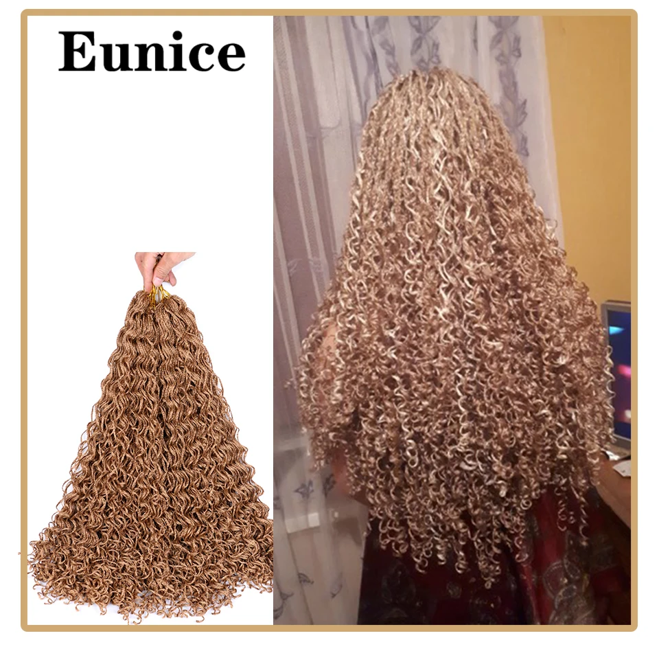Длинные косички Eunice Zizi синтетические для наращивания волос фиолетовые розовые