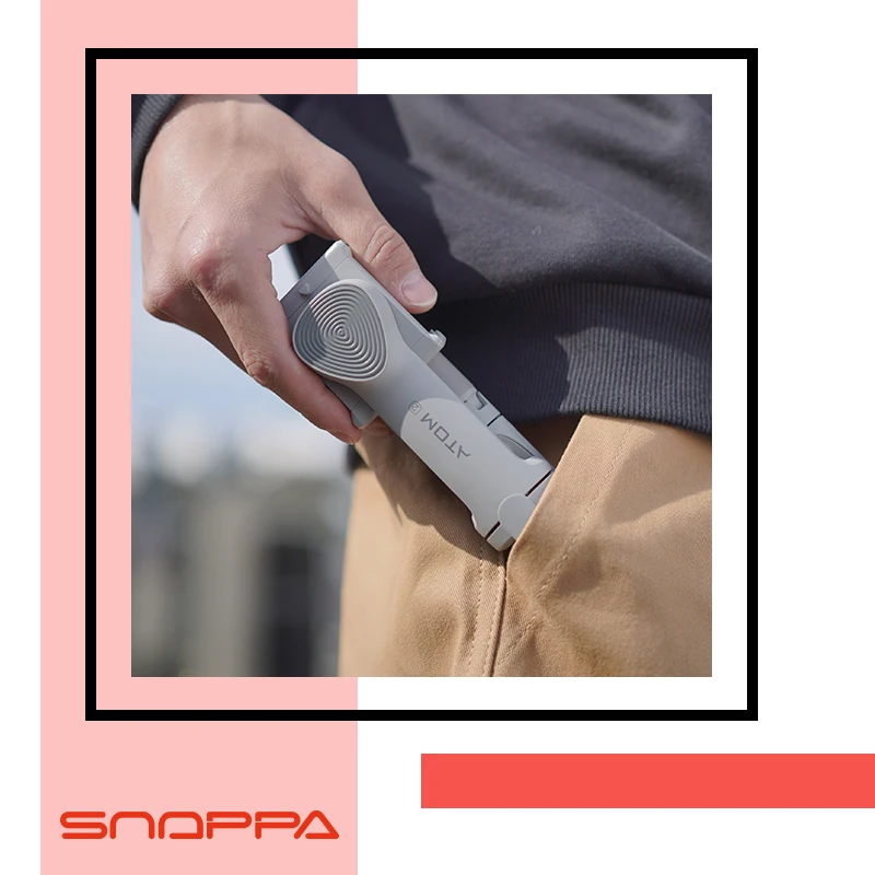 Snoppa-ATOM2 3 축 휴대용 셀카봉 삼각대, 짐벌, 무선 블루투스, 손떨림 방지, 아톰 2, 아이폰, 화웨이용