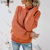 LOGAMI Women Sweaters and Pullovers Long Sleeve Knitted Loose Pullover Ladies Fall Sweater Fashion New ► Photo 1/6