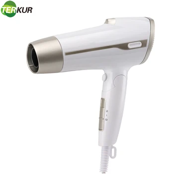 

MINI Hair Dryer Thermostatic Hairdryer 1000W Household Travel Blow Dryer Hot and Cold Air Foldable Handle DC Motor Euro Plug UL