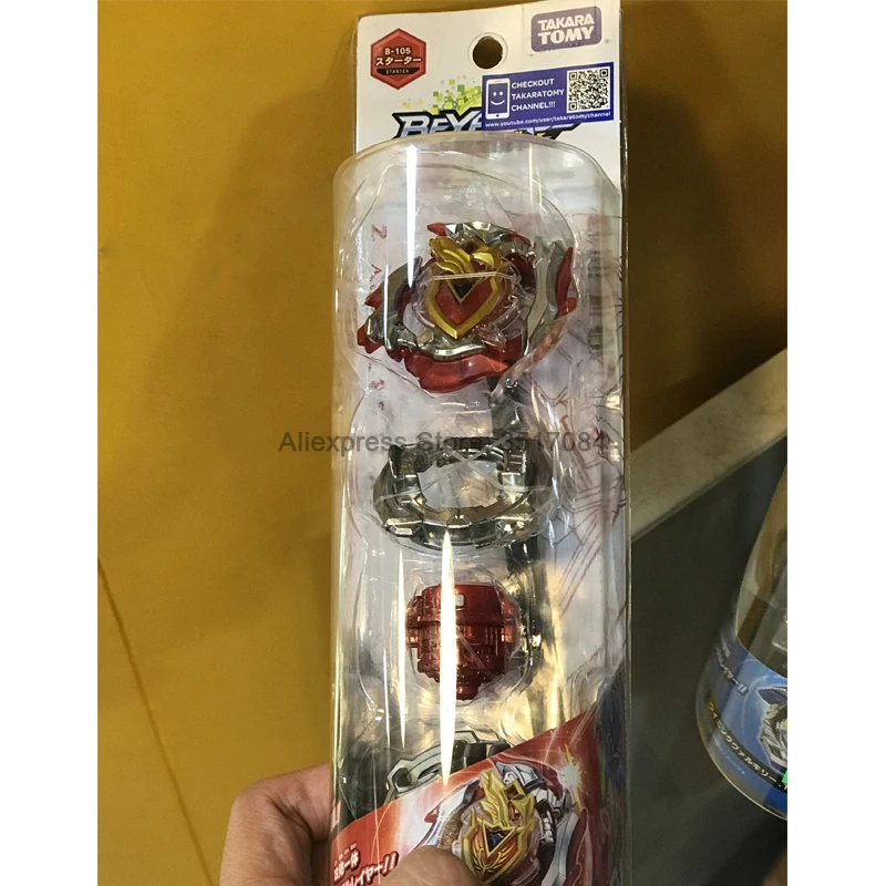 Оригинальная игрушка TAKARA TOMY Beyblade металлический набор B105 для начинающих с
