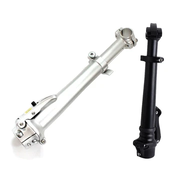 

1pcs Folding Stem Toothless Aluminum Alloy Folding Riser & 1pcs Folding Bike Stem Head Tube Double Nail / Quick Release