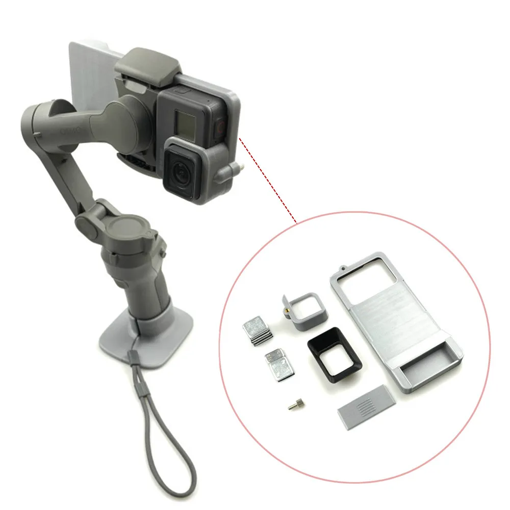 

3D printed GoPro Hero5/6/7 mounting adapter For DJI osmo Mobile3 Accessories