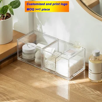 

Acrylic Jewelry Display Stand Lipstick Holder Makeup Organizer Desk Clear Cosmetic Storage Box Household Item Case