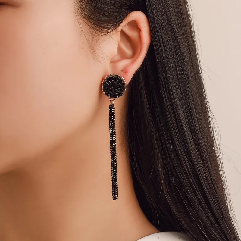 Серьги ювелирные изделия 2019 корейские серьги Длинная кисточка простые