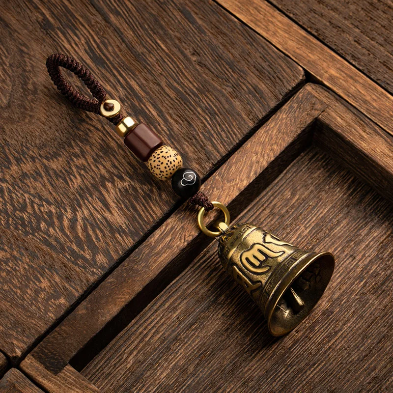brass bell keychain pendant (8)